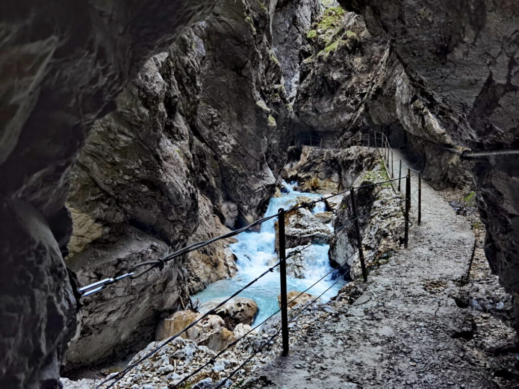 Imposante Felsenschlucht an der Zugspitze